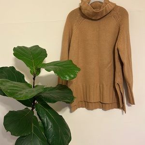 Brown wool turtleneck